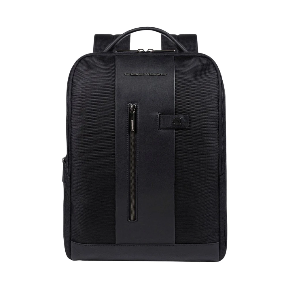Piquadro Svart Computer Backpack 15,6 In Fabric