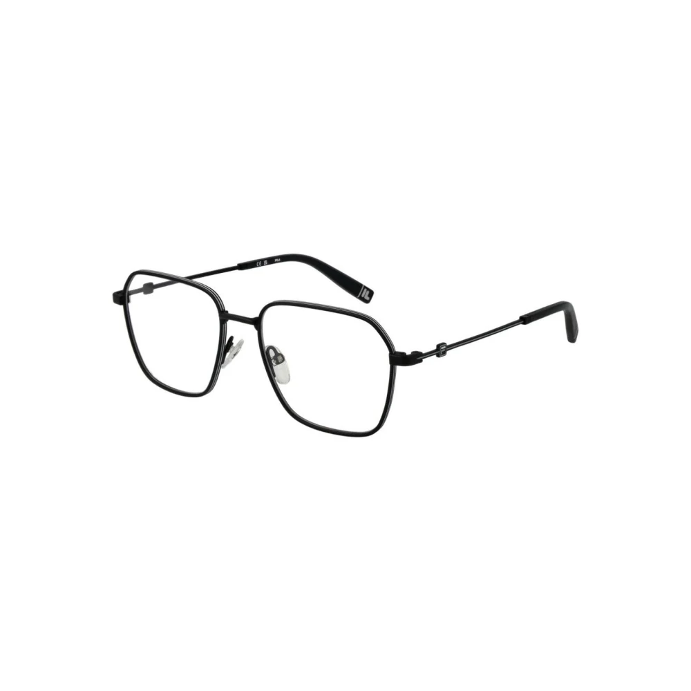 Fila Unisex Black Glasses, One Size, Optical Frame
