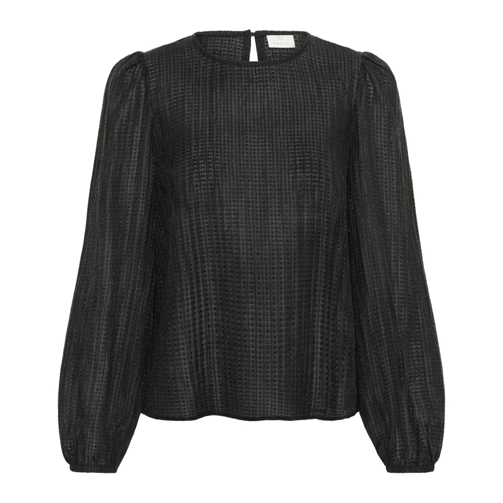 Kaffe Damen Noir Langärmelige Bluse, Karea - Bild 2
