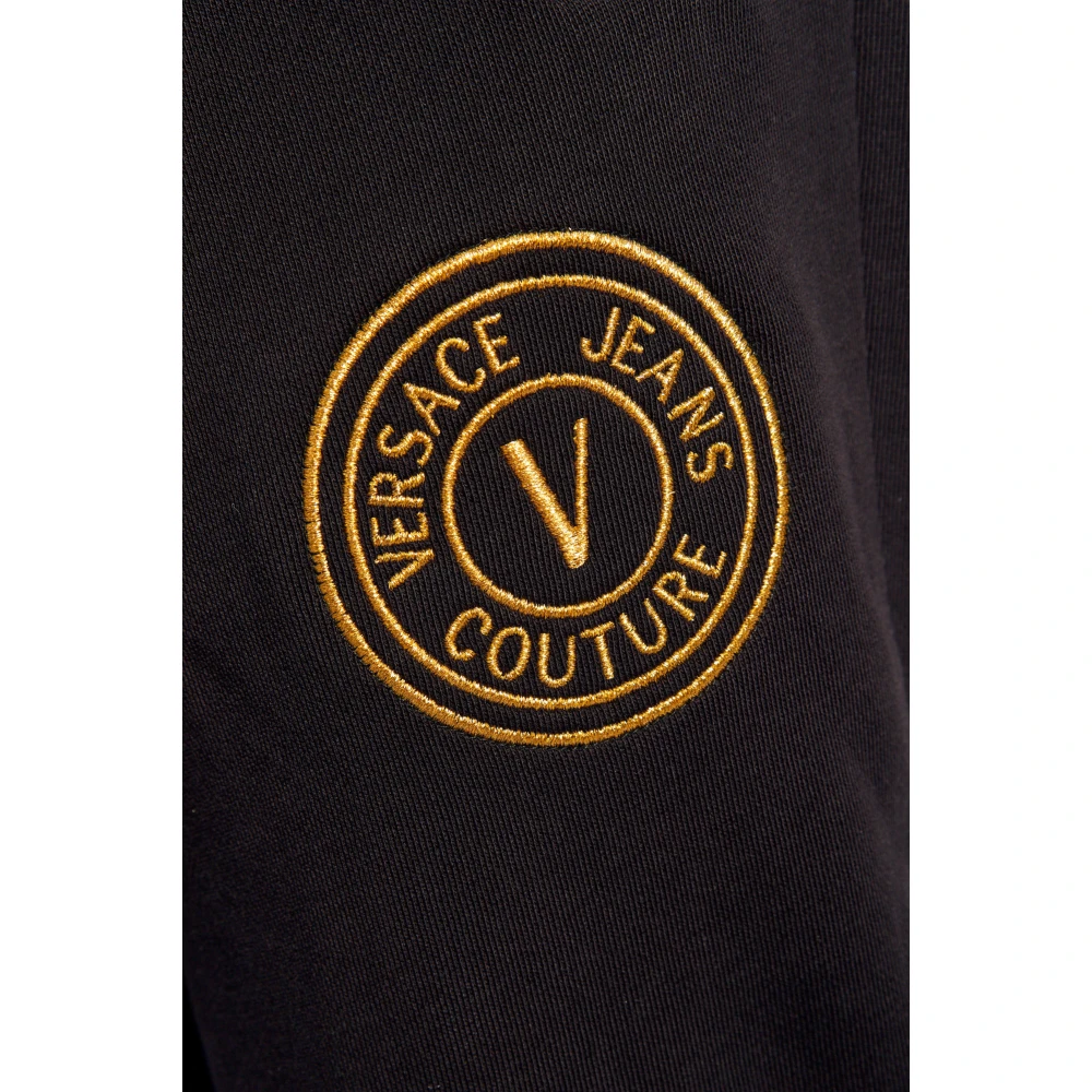 Versace Jeans Couture Sweatpants met logo Black Heren