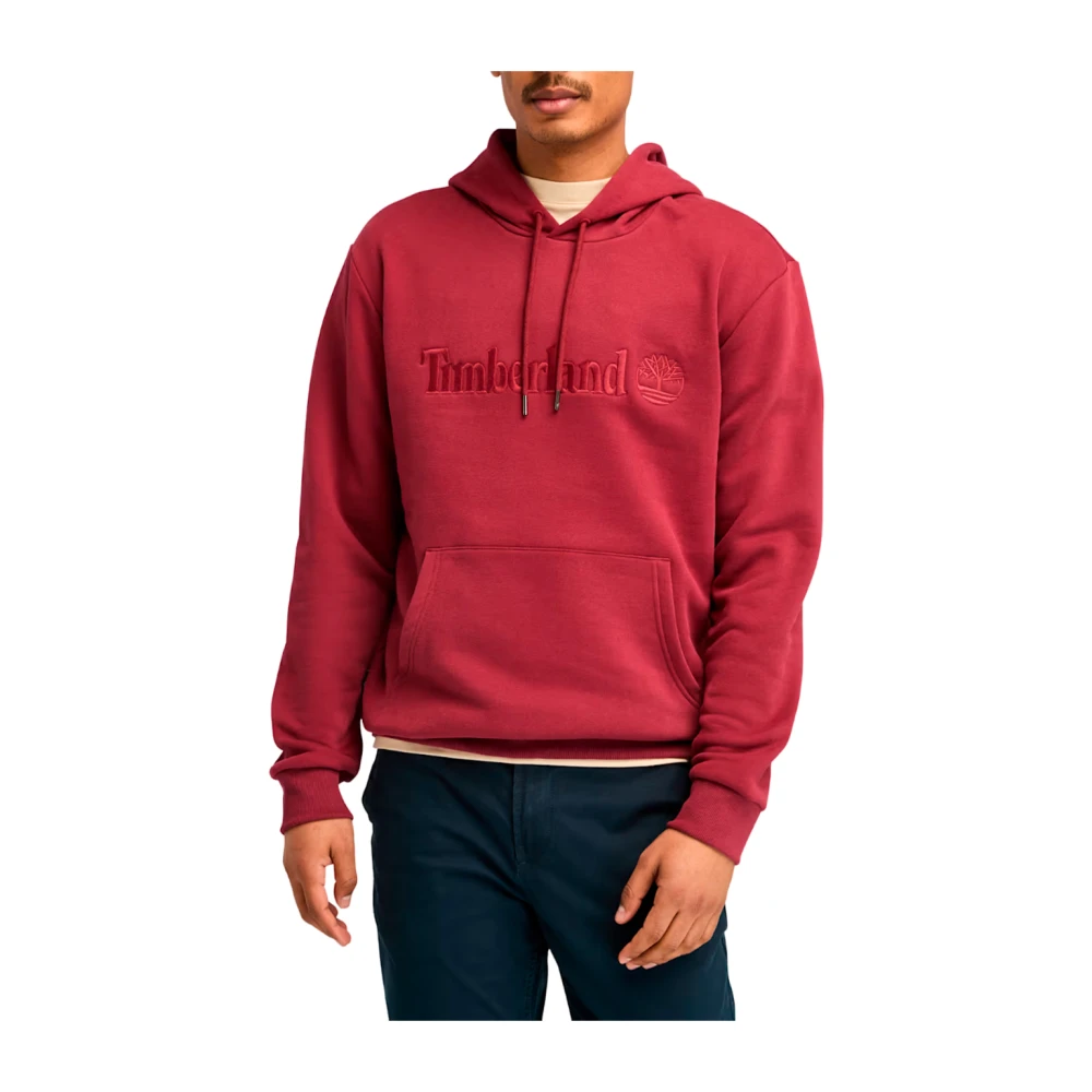 Timberland Veelzijdige Comfort Hoodie Red Heren
