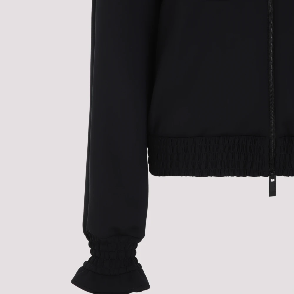 Moncler Zwart Zip Up Vest Black Dames