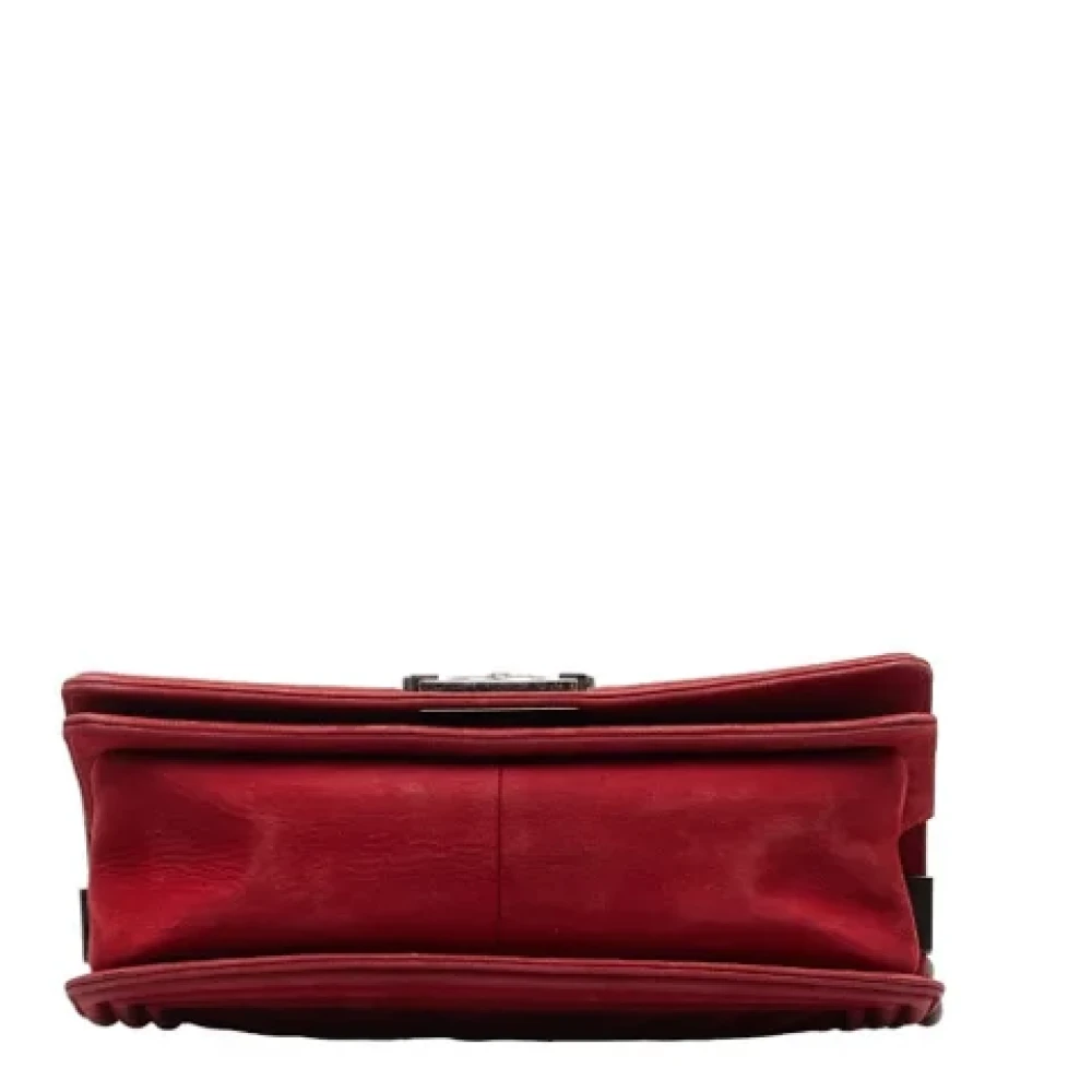 Chanel Vintage Pre-owned Suede chanel-bags Red Dames