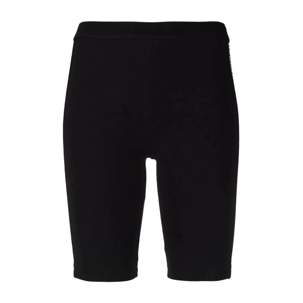 Dsquared2 Zwarte Katoen Elastaan Fietsbroek Black Dames