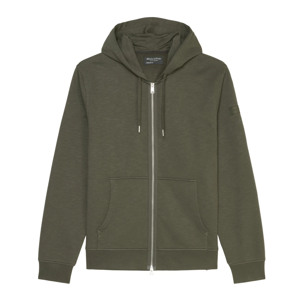 Marc O'Polo Hoodie met capuchon regular fit Green Heren