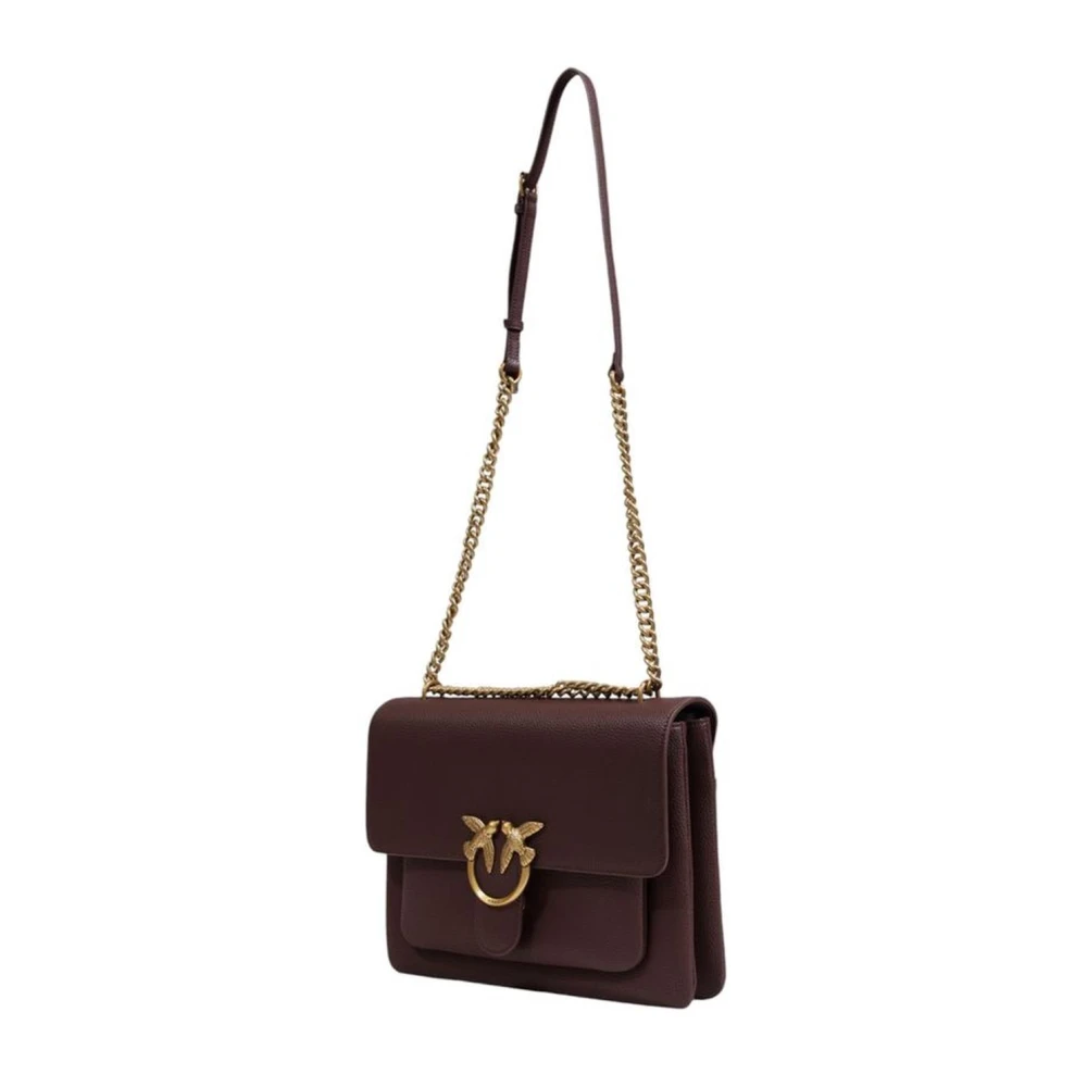 pinko Bruine leren handtas Dames tassen Collectie Brown Dames