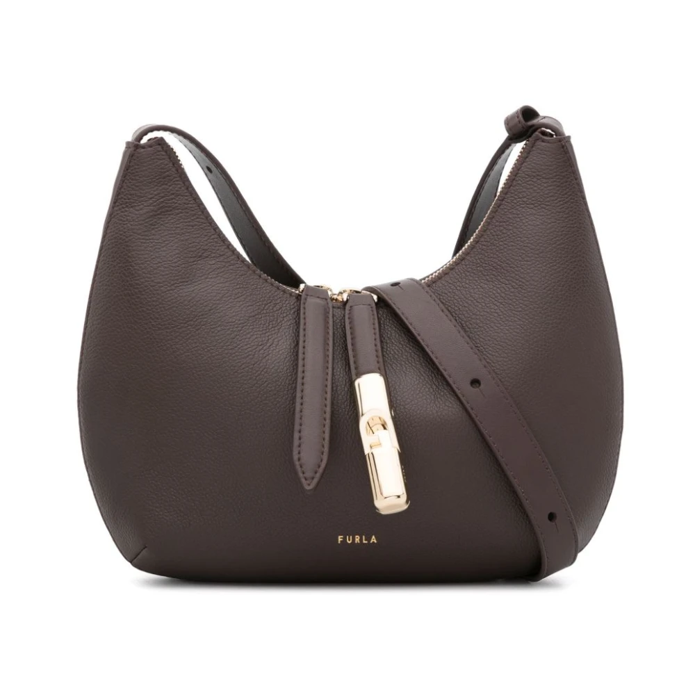 Furla Women's Brown Shoulder Bags, One Size, Goccia Shoulder Bag S