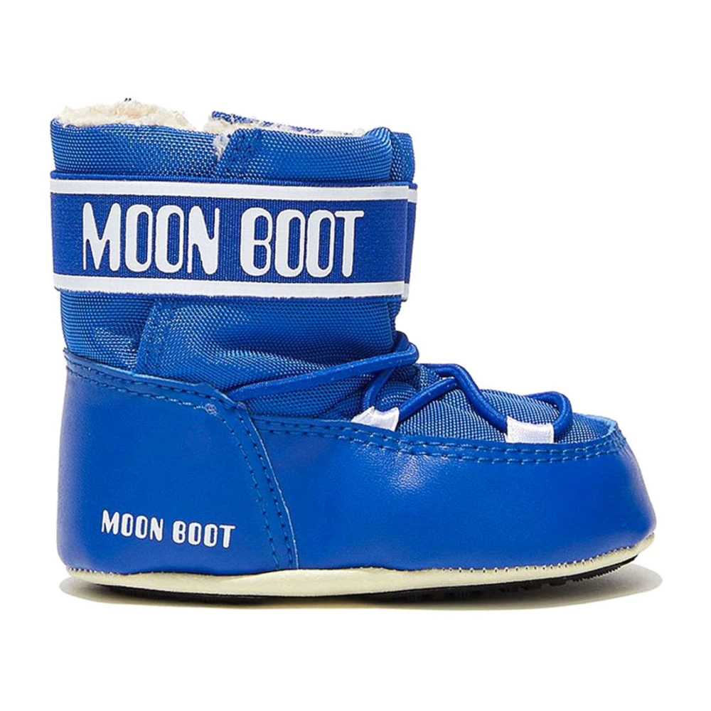 Moon Boot Blå Nylon Slip-On Stövlar Blue, Unisex