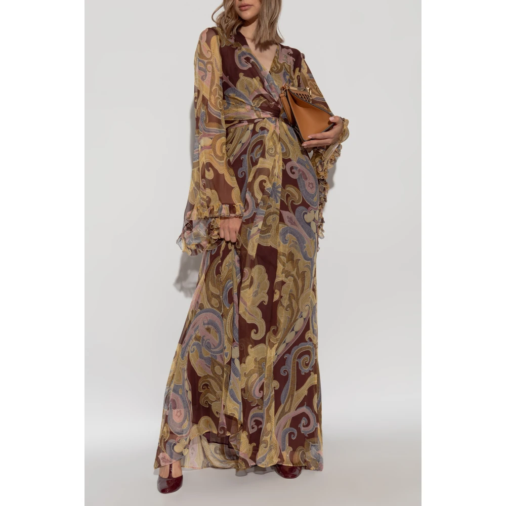 ETRO Zijden jurk Multicolor Dames