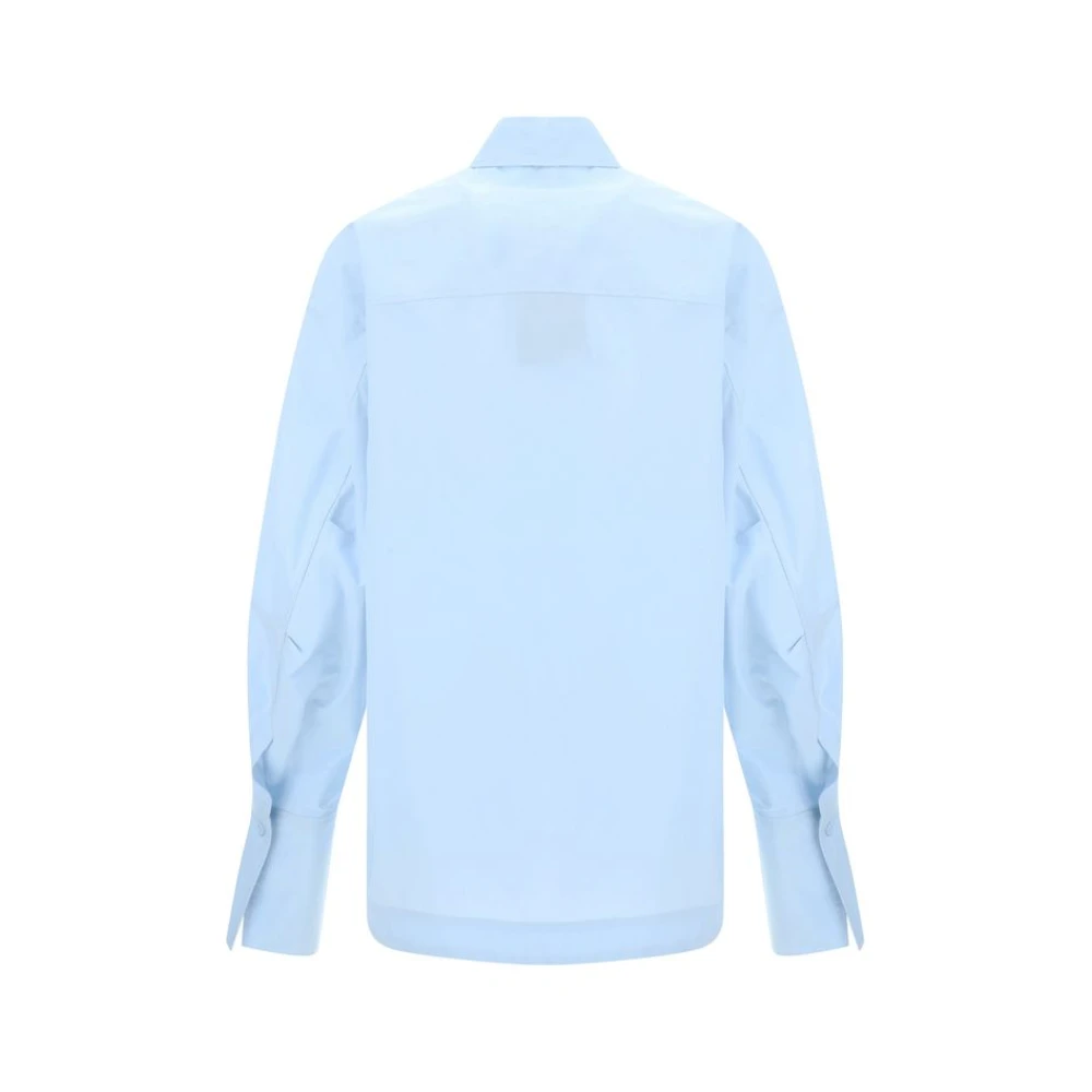 The Attico Eliza Shirt met Klokrmouwen Blue Dames