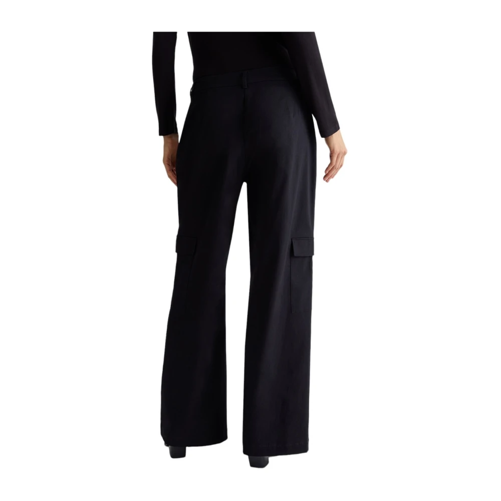 Liu Jo Zwarte Broek Tf4254 T2603 Black Dames