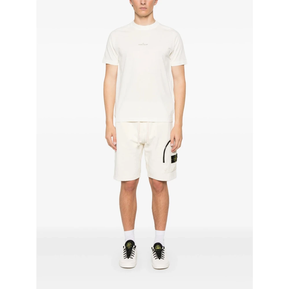 Stone Island Casual Zomer Shorts Beige Heren