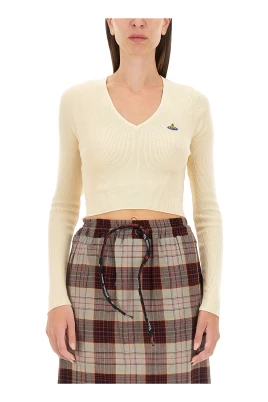 Bea Cropped V-Neck