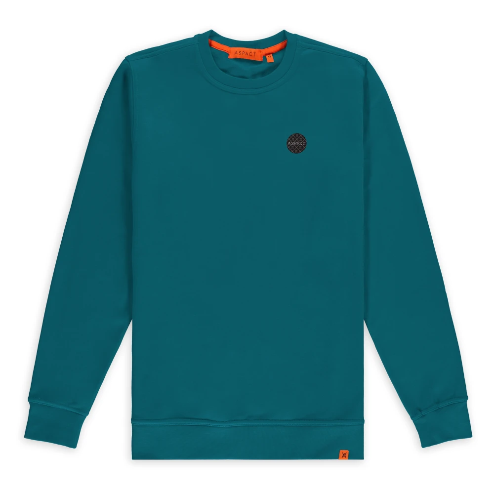 Aspact Benja Crewneck Blue Heren