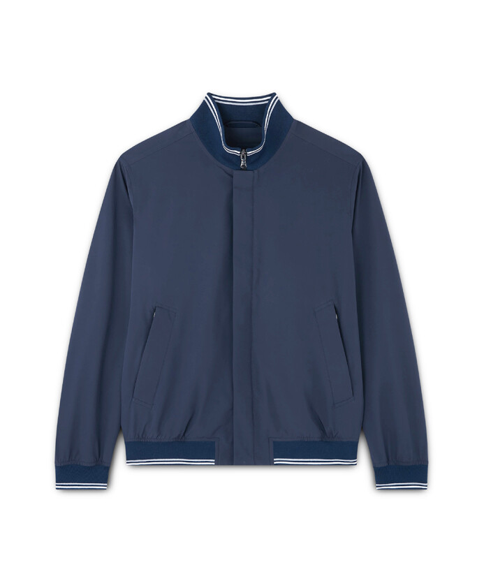 bomber-stretch-resistant-a-leau-avec-bordures-rayees