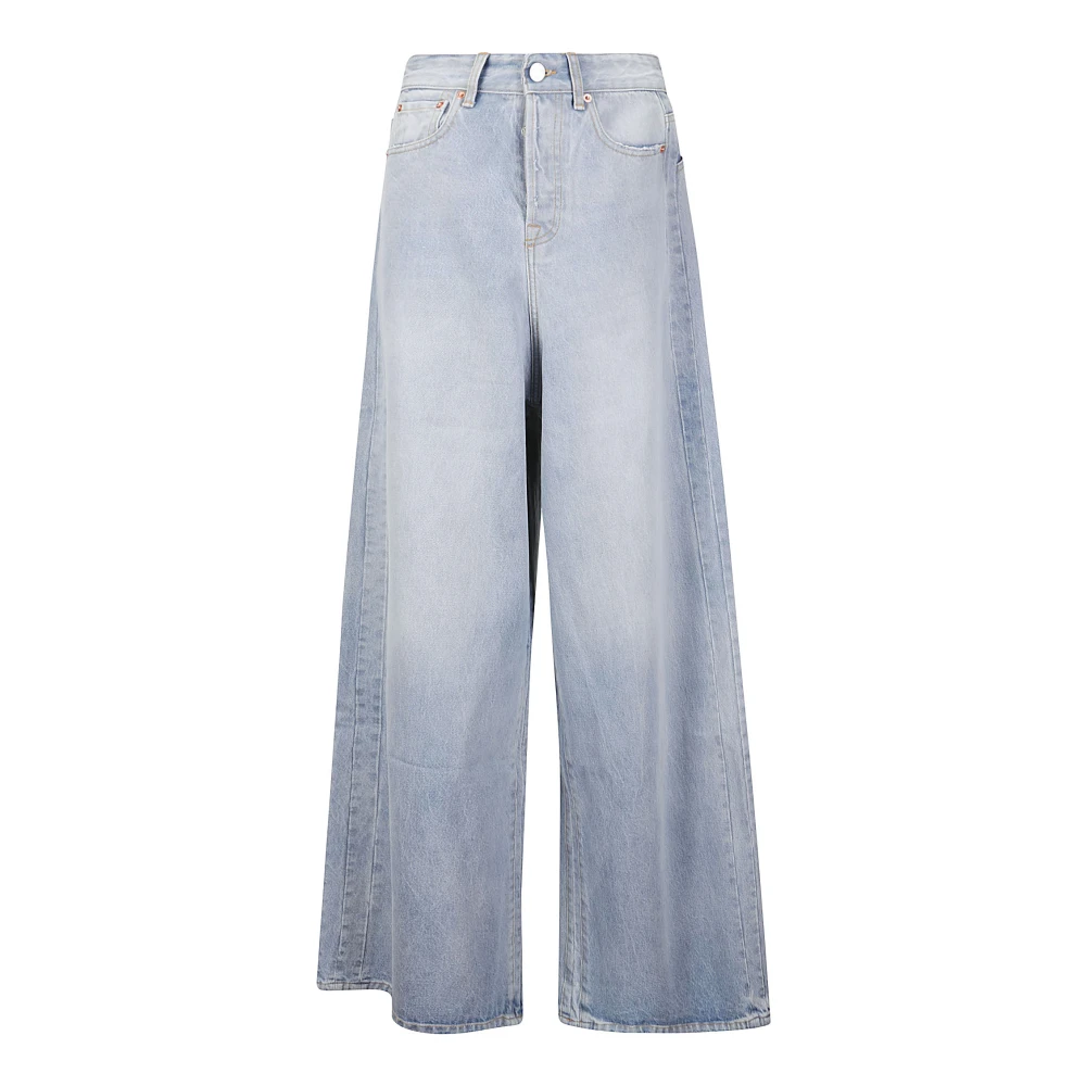Vetements Wide Jeans Blue Dames