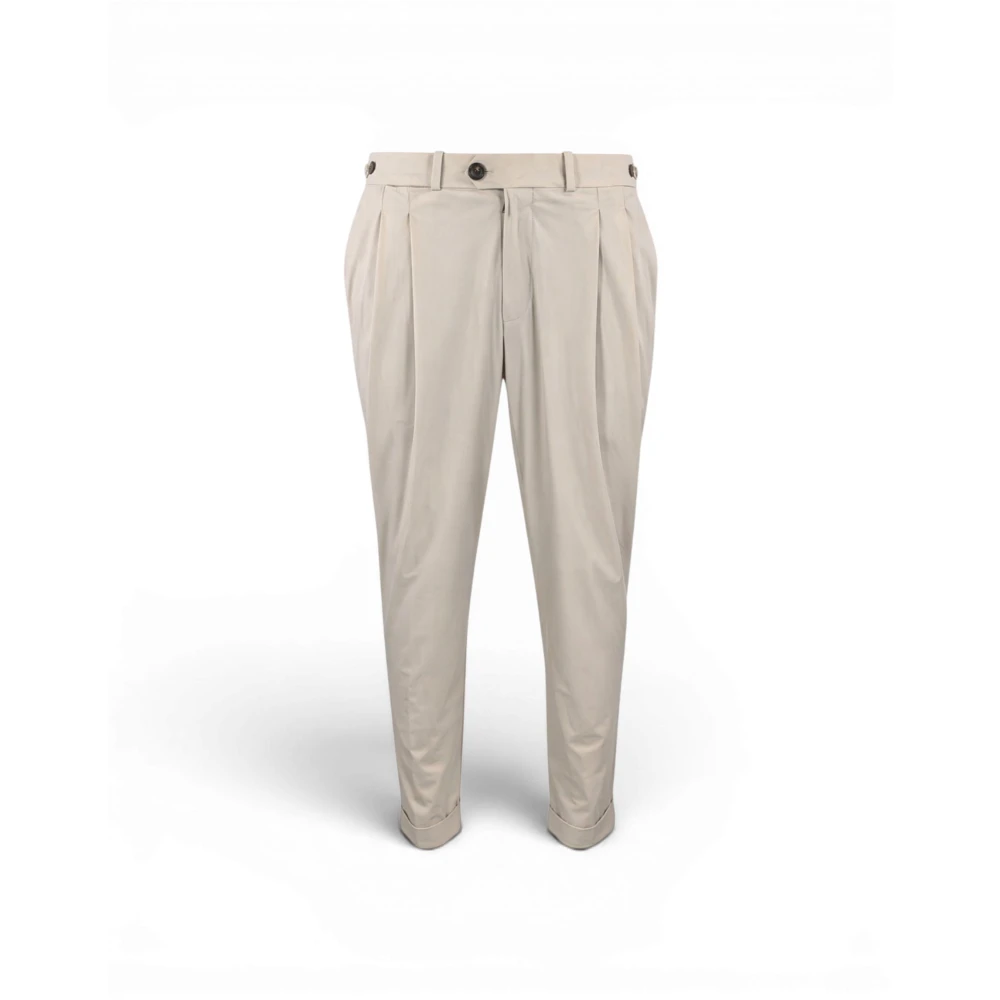 Rrd Men's Beige Surflex Chino Double Pence Pant - Chinos - Xl - Trousers