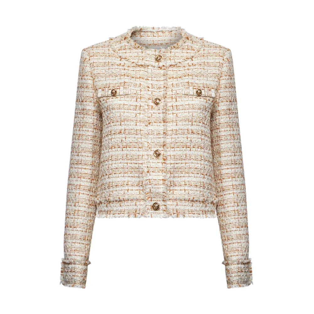 Silvian Heach Damen Beige Jacken, Lgröße: