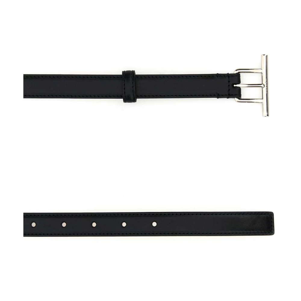 alexander mcqueen Klassieke Zwarte Leren Riem Black Dames
