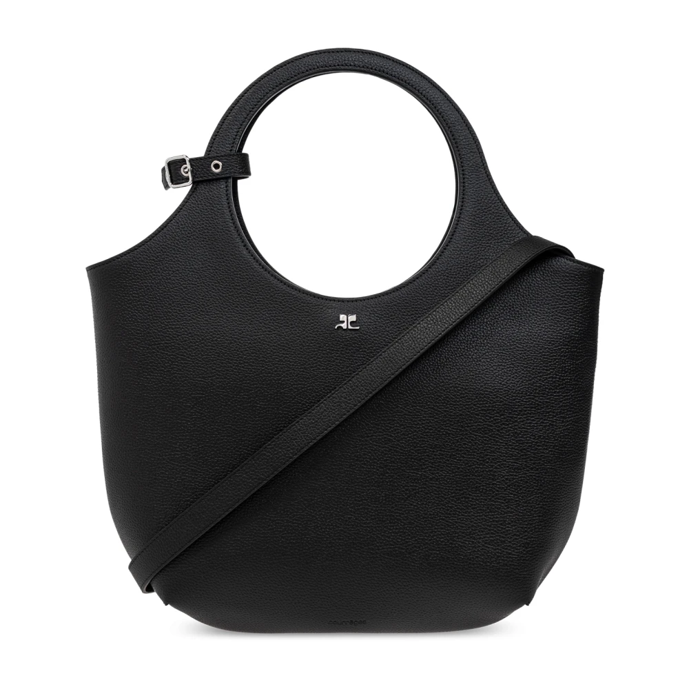 Courrèges Schoudertas Medium Black Dames