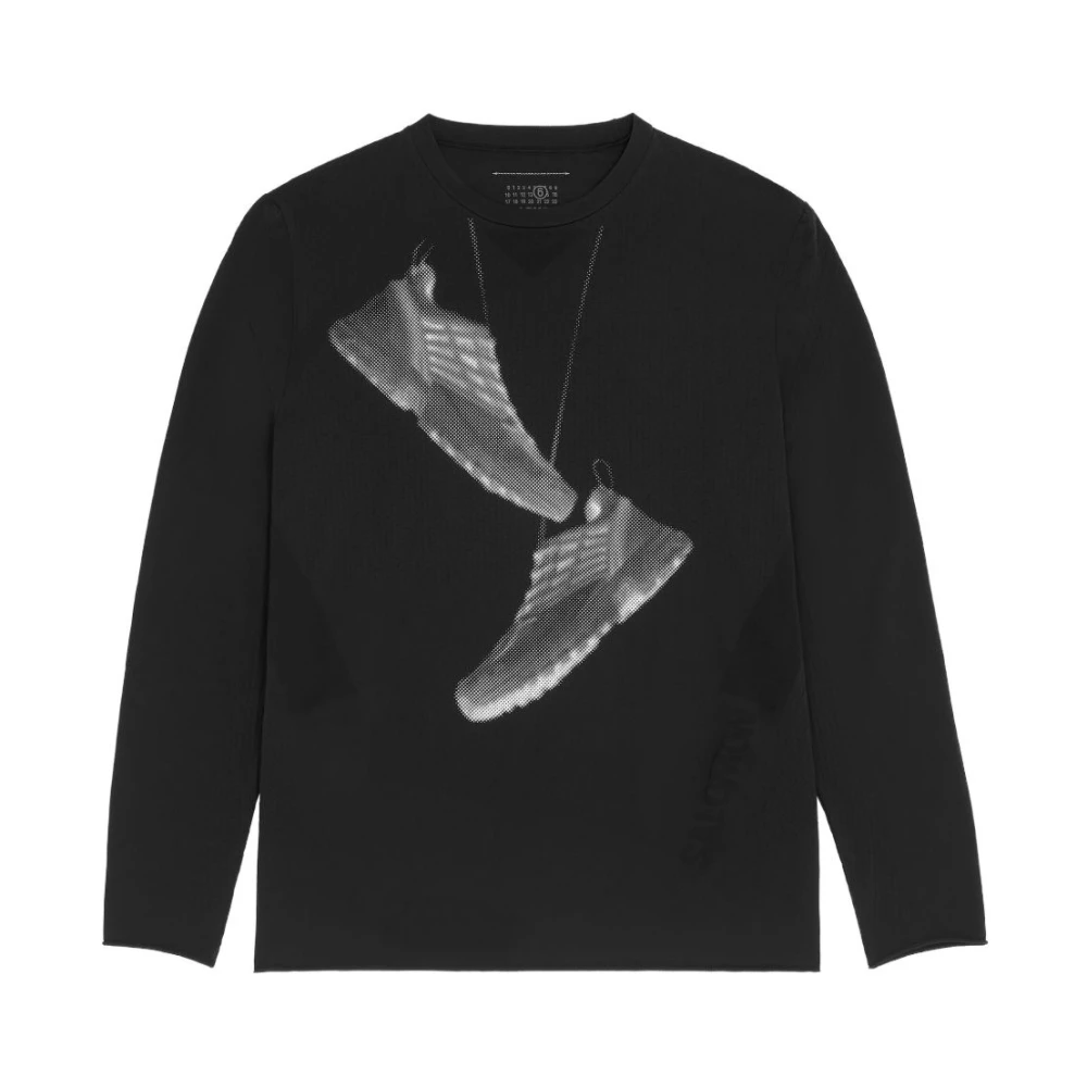 Salomon - Signature Numbers Motiv Rundhalsausschnitt Langarmshirt - Tops - Herren - Schwarzk - M - Bild 3