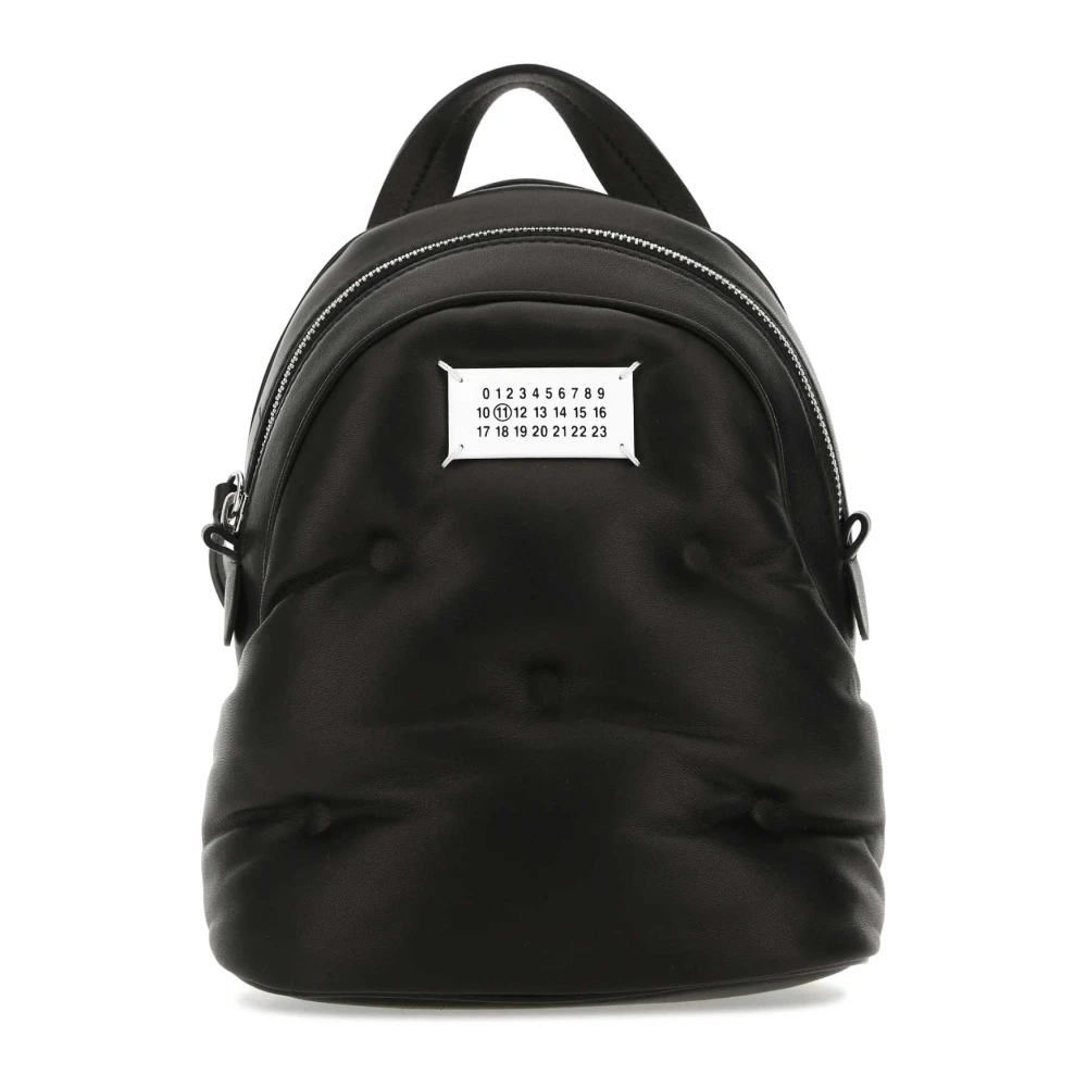 Maison Margiela Svart nappa läder Mini Glam Slam ryggsäck Black, Dam