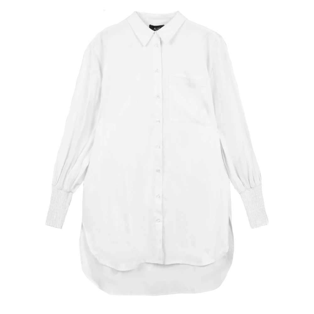 Alix The Label Oversized Geweven Blouse White Dames