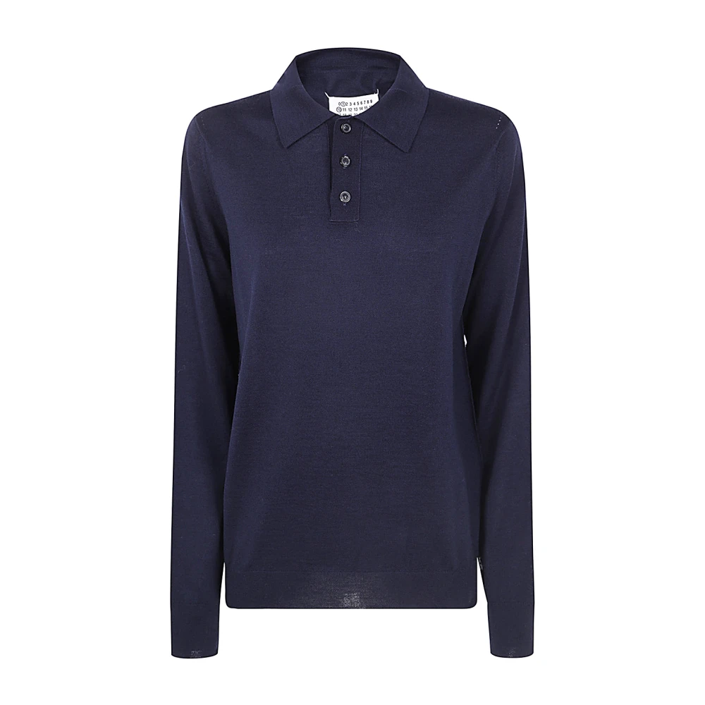 Maison Margiela Klassieke Polo Shirt voor Mannen Blue Dames