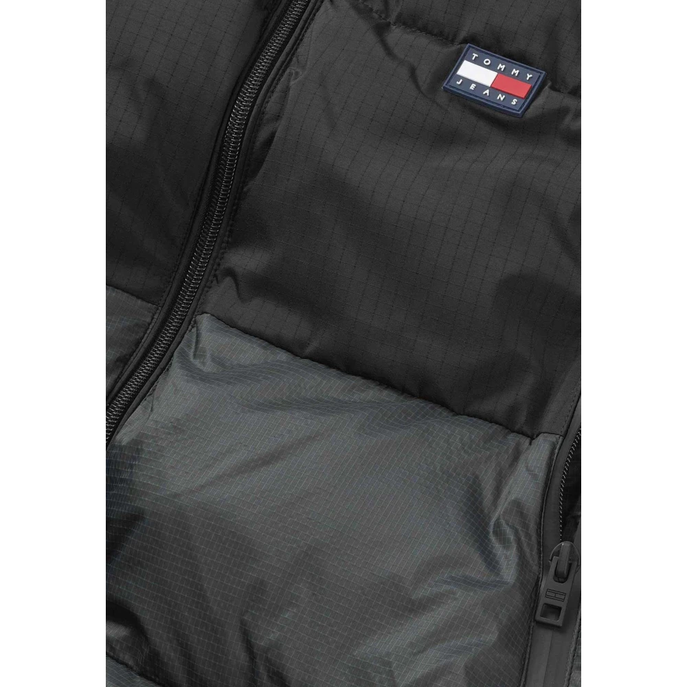 Tommy Jeans Stijlvolle Jas voor Mannen Black Heren