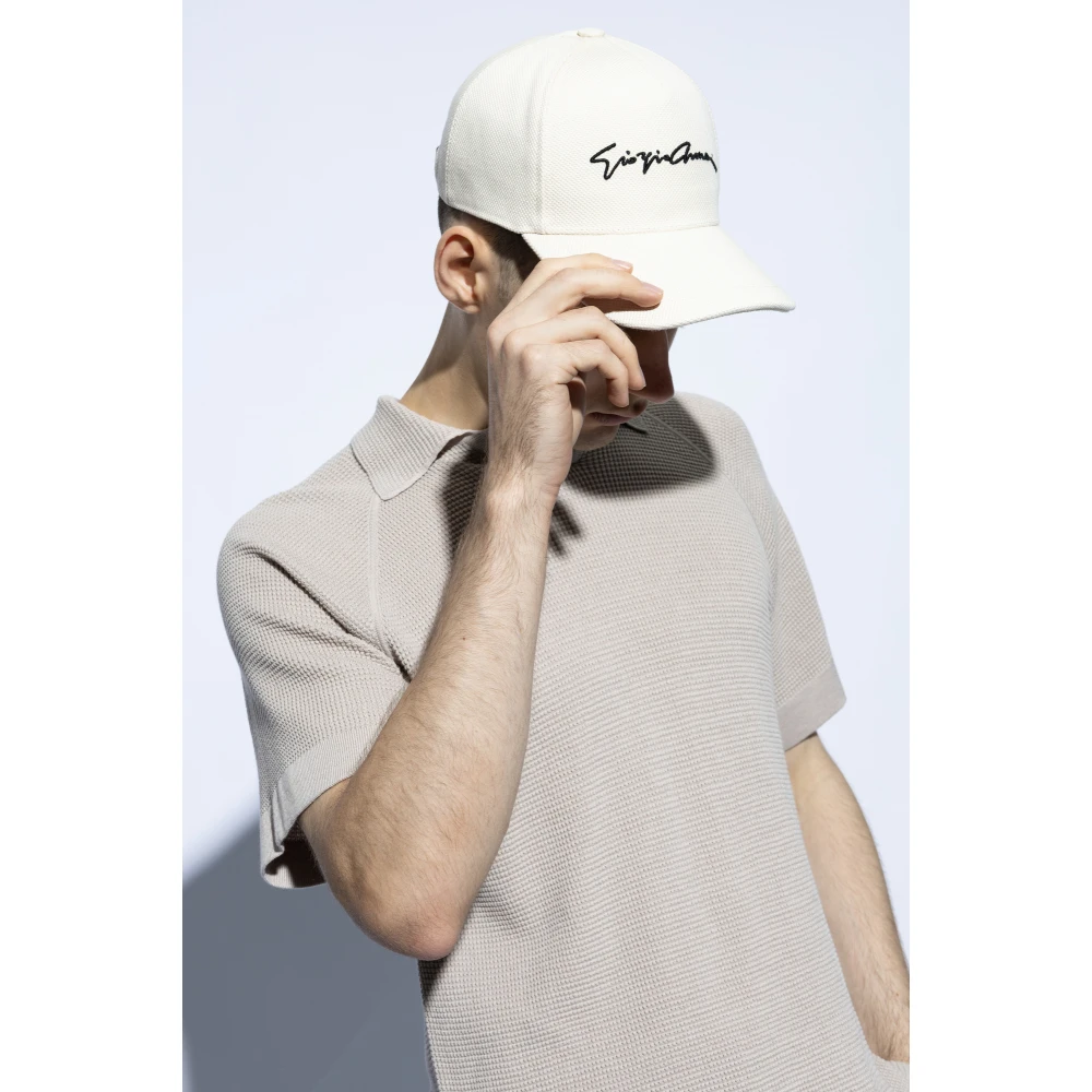Giorgio Armani Baseball Cap Beige Heren