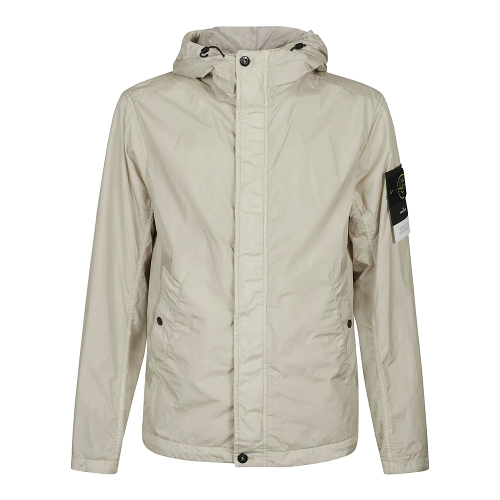 Stone Island Stijlvolle Parka Jas voor Mannen Beige Heren