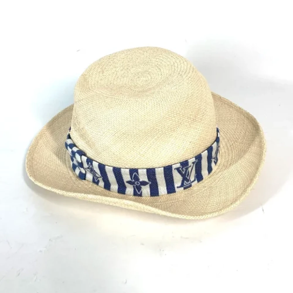 Louis Vuitton Vintage Pre-owned Fabric hats Beige Dames