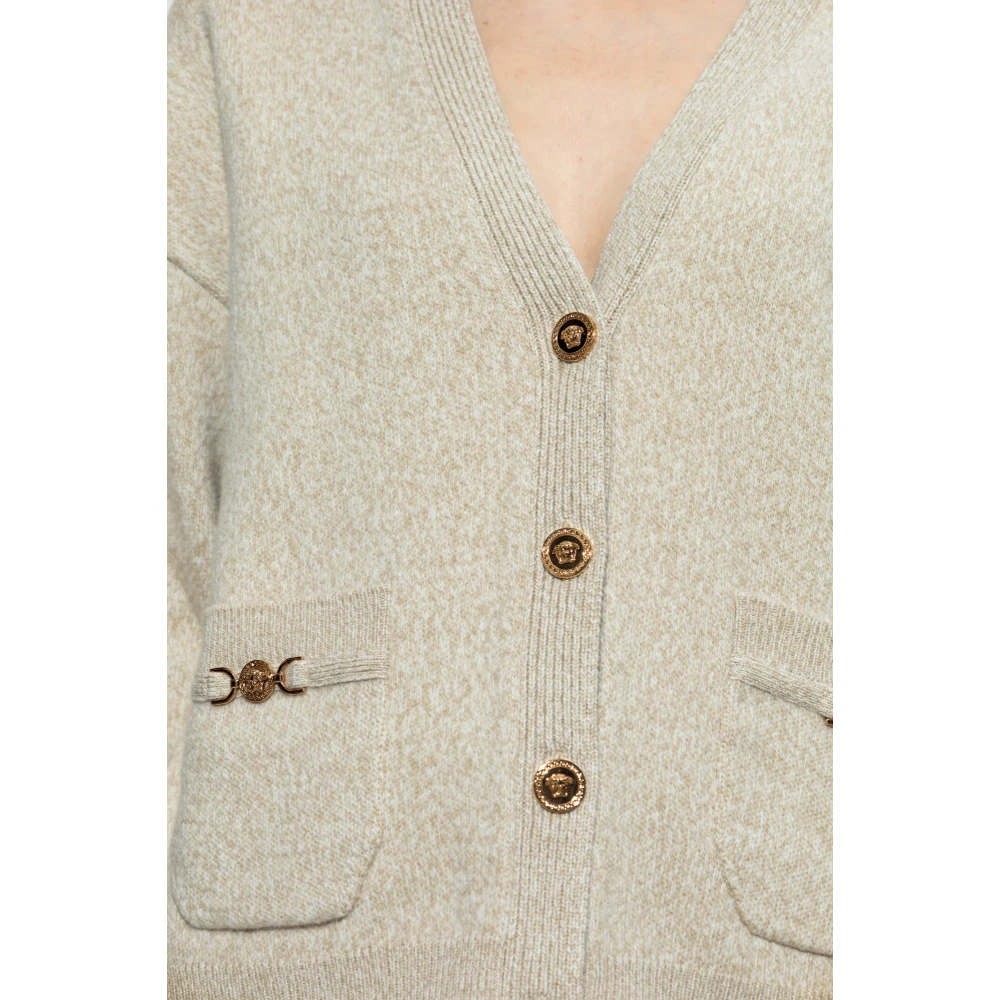 Versace Wollen Vest Beige Dames