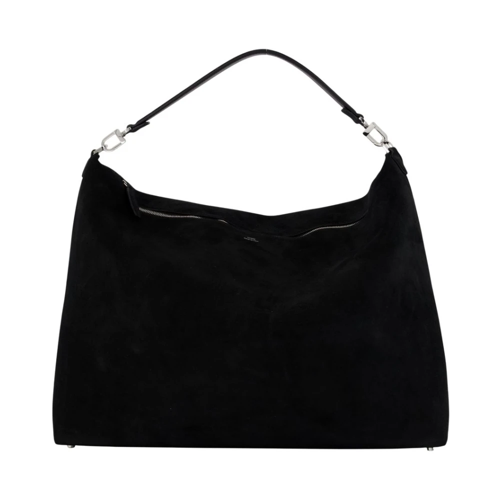 Totême Women's Black Leather Shopper Bag With Magnetic Clasp