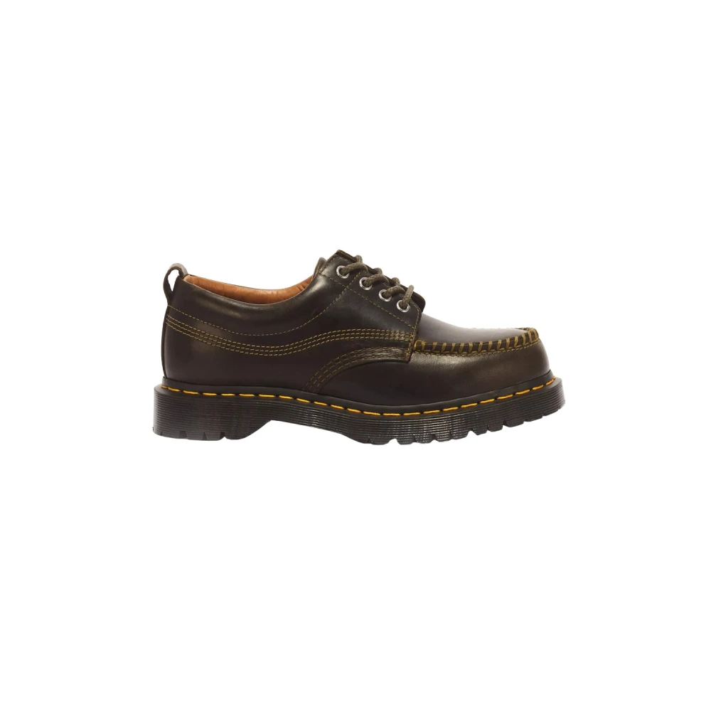 Dr. Martens Green Lowell 4 Eye Mayhem Leather Moc Toe Shoes Men's Size 8 - Image 4