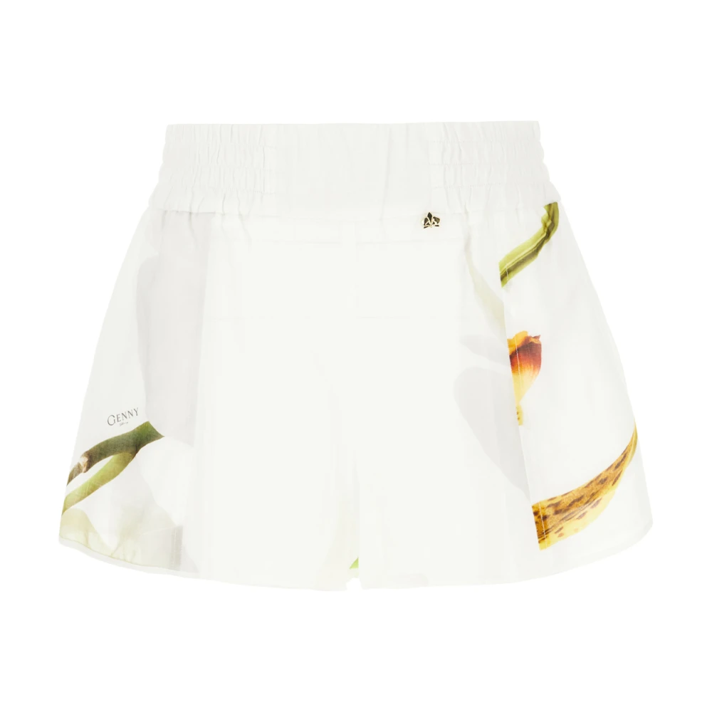 Genny Casual Denim Shorts voor Vrouwen White Dames