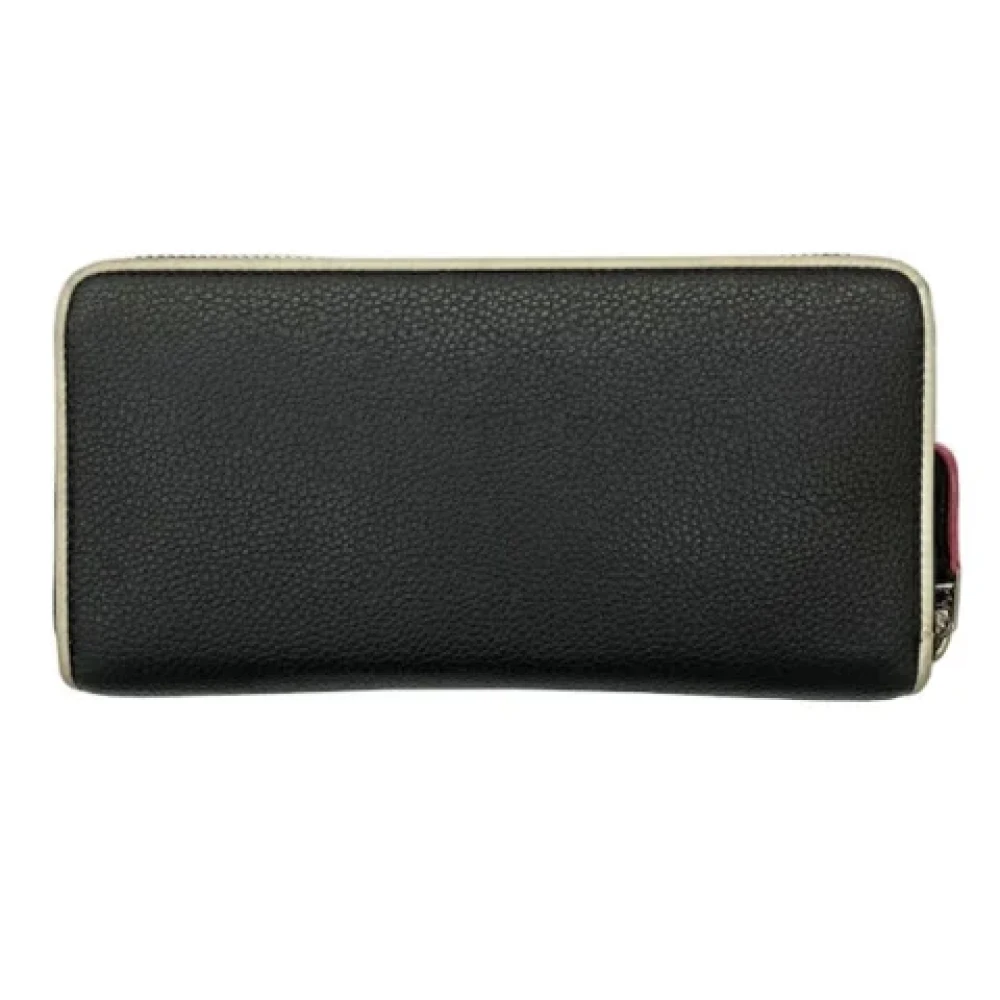 Coach Pre-owned Leather wallets Black Dames