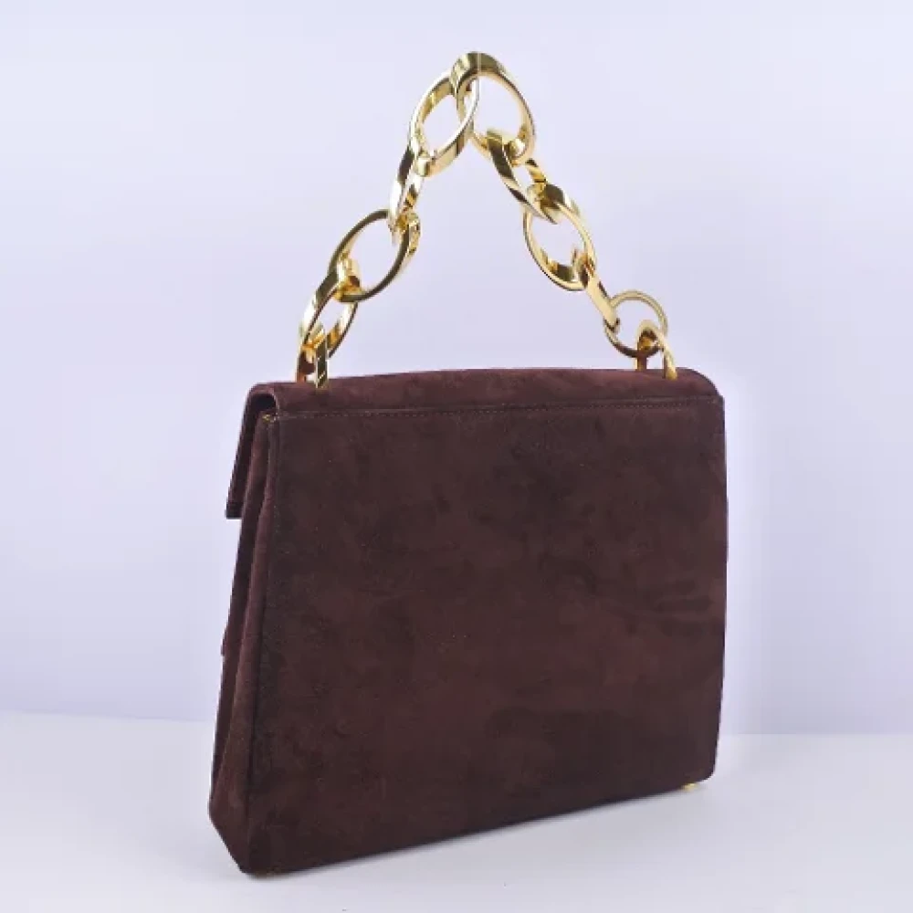 Salvatore Ferragamo Pre-owned Leather shoulder-bags Brown Dames