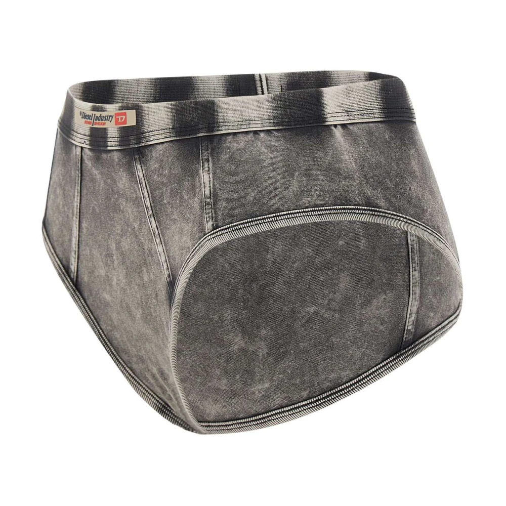 Diesel Zwarte Stretch Katoenen Briefs High-Cut Black Dames