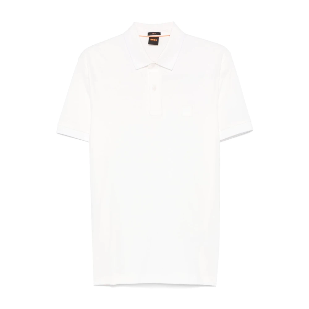 Hugo Boss Witte T-shirts en Polos met bordino White Heren