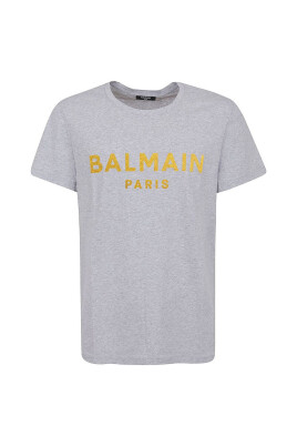 t-shirt-en-coton-gris-avec-impression-doree
