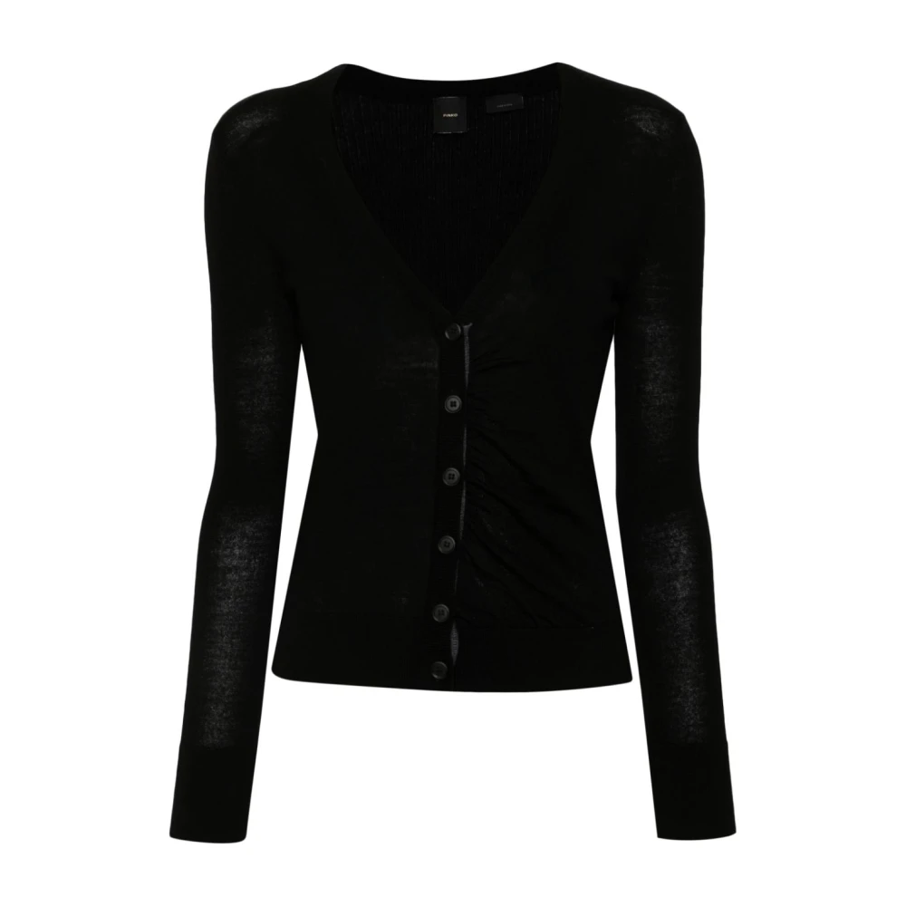 Pinko Lana Cardigan Sweaters Black Dames