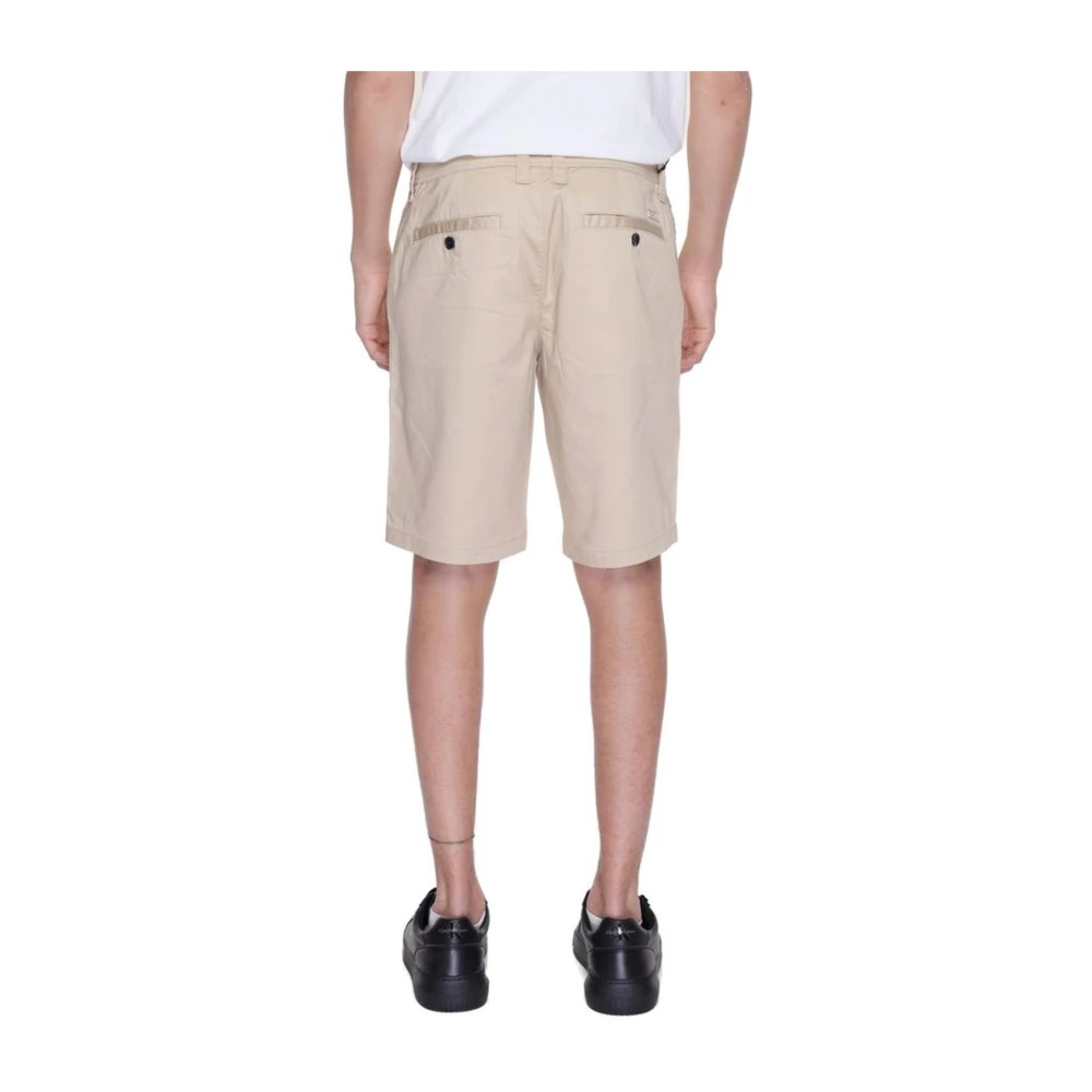 Armani Exchange Bermuda`s van katoenmix Beige Heren