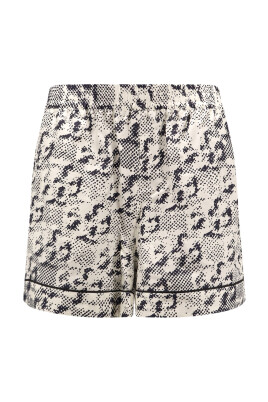 black-silk-elastic-waist-shorts