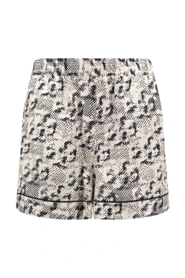 Silkesshorts med elastisk midja