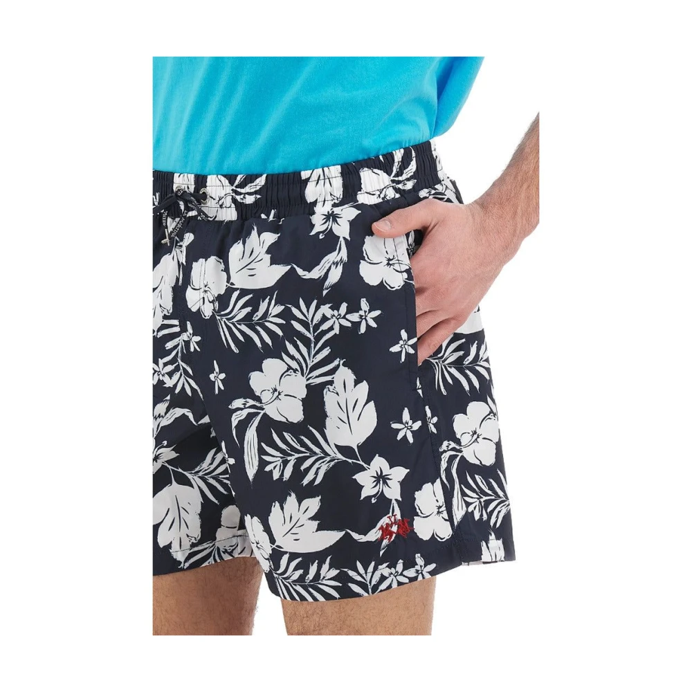 LA MARTINA Bloemen Boxershorts met Trekkoord Taille Multicolor Heren