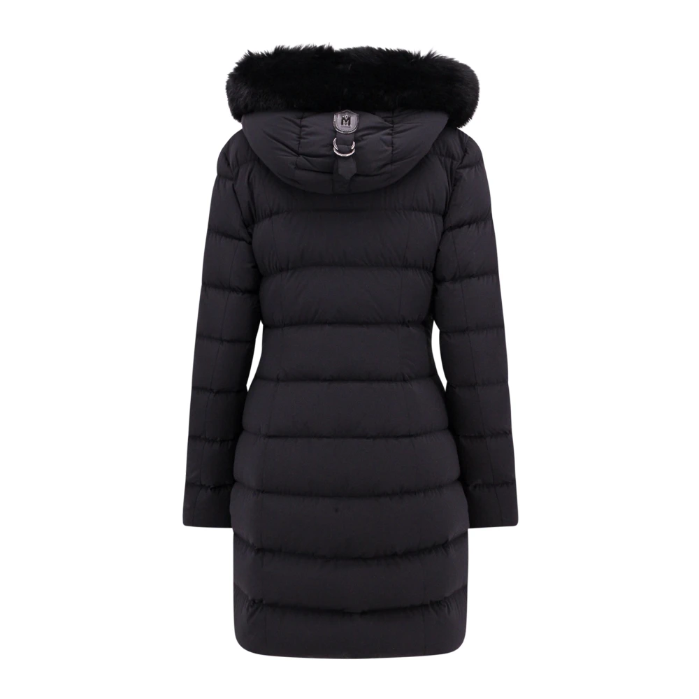 Mackage Zwarte Gewatteerde Lange Jas voor Vrouwen Black Dames