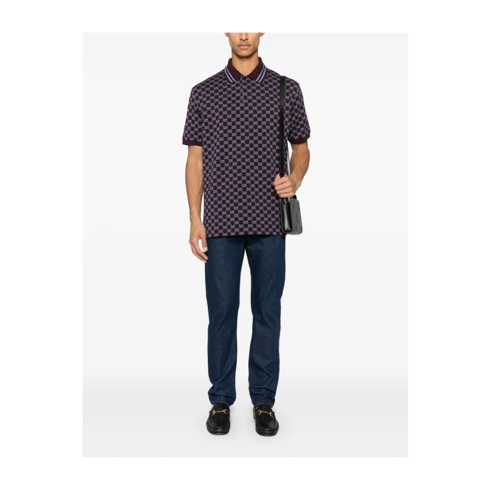 Gucci Rode T-shirts en Polos Multicolor Heren