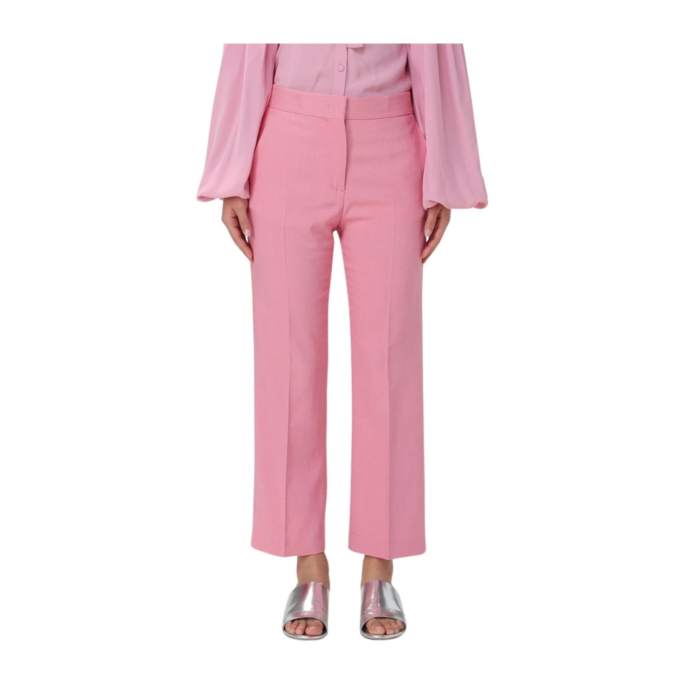 Msgm Hög Midja Rosa Byxor Pink, Dam