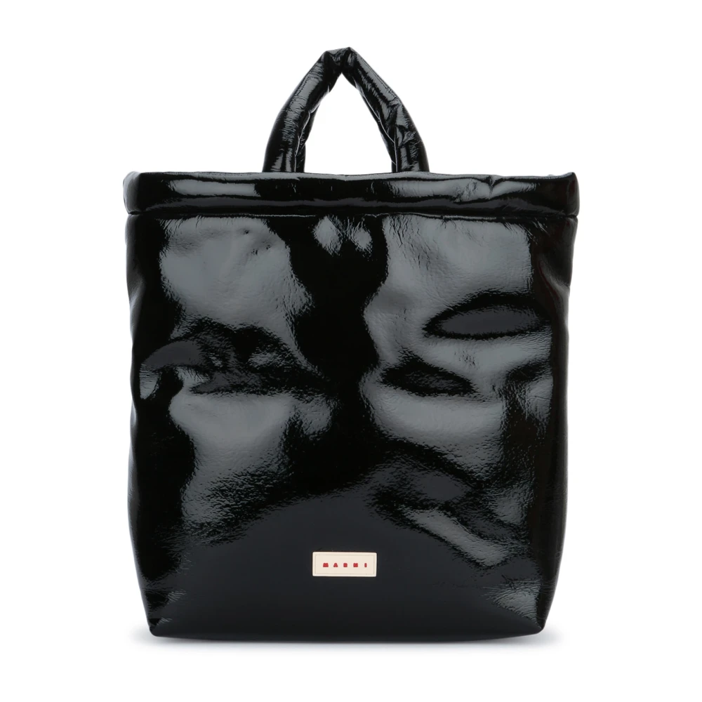 Marni Stijlvolle Leren Tas voor Dagelijks Gebruik Black Heren